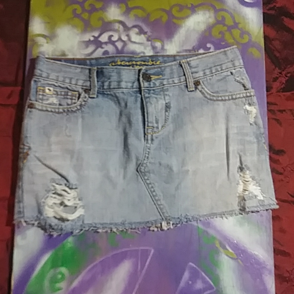 Abercrombie jean skirt size 12